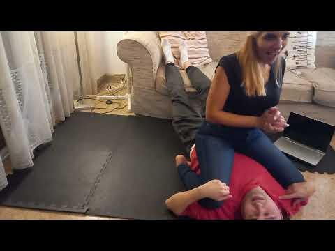 FEMALE JUDO ARMBAR SESSION 11-8 FOOT ON FACE HOLD
