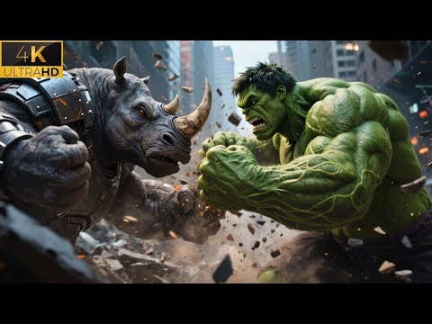 HULK vs RHINO | Unstoppable Force Meets Immovable Beast