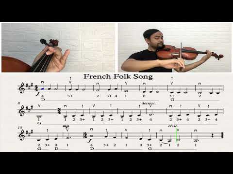 Essential Elements For Strings Violin Book 2 Song No 84 French Folk Song