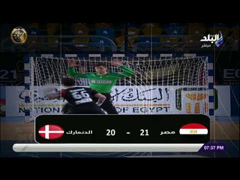 أحمد موسى يقوم بدور معلق رياضى على مباراة مصر و الدنمارك