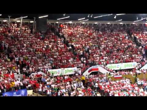 Polska - Brazylia - Liga Światowa - Siatkówka - Katowice Spodek 2011 - hymn Brazylii (30.06.2011)