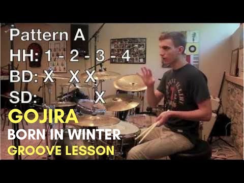 Drum Lesson | Born In Winter | Gojira (verse groove)
