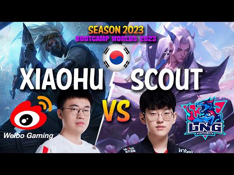 WBG Xiaohu vs LNG Scout - Xiaohu AKALI vs Scout YONE Mid - Patch 13.19 KR Ranked