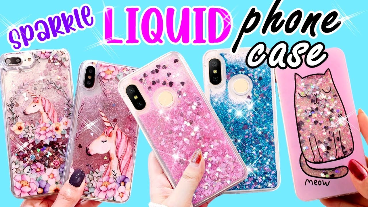DIY - AMAZING LIQUID AND SPARKLE PHONE CASE IDEAS YOU WILL LOVE -SUPER EASY AND CHEAP