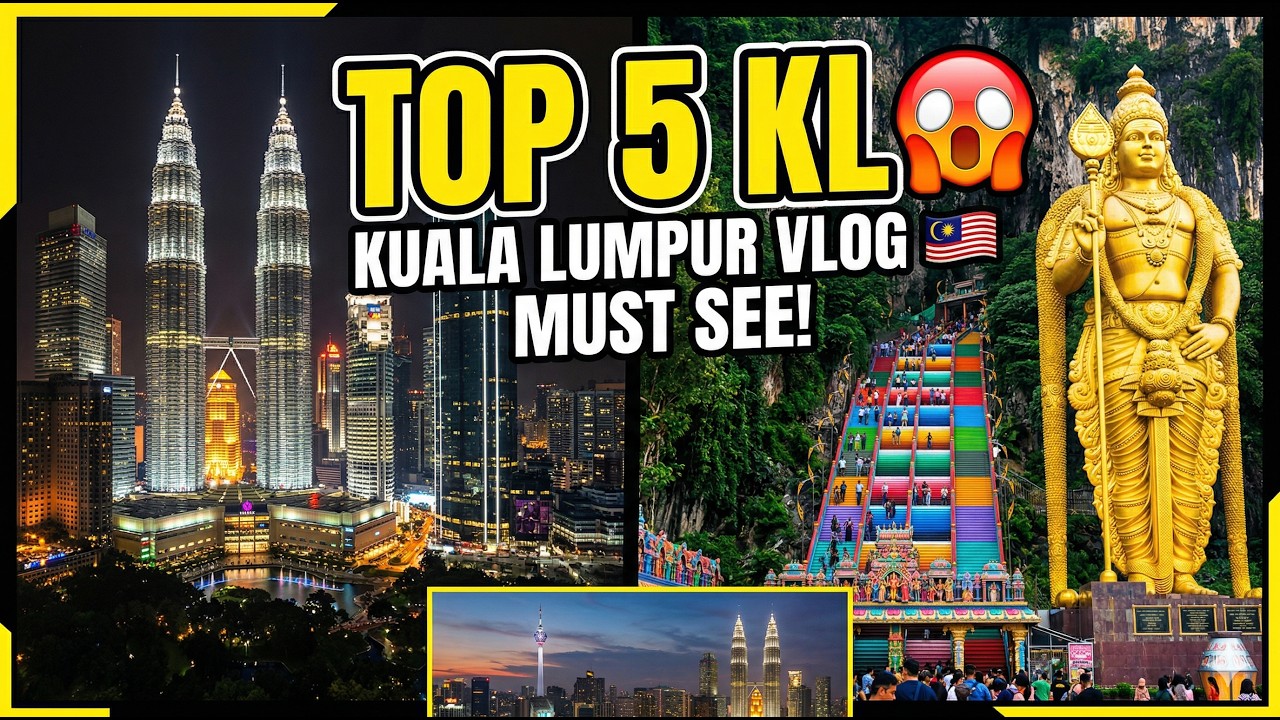 Top 5 Kuala Lumpur Places You Must Visit 😱 | Malaysia Travel Guide