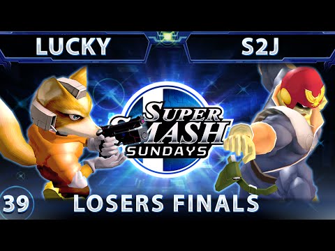 SSS 39 - Lucky (Fox) Vs. S2J (Falcon) SSBM Losers Finals - Smash Melee