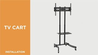 How to Install Versatile & Compact TV Cart - T1030T