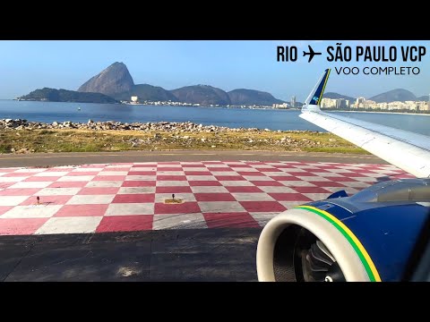 Voo Completo: Rio de Janeiro SDU ✈️ São Paulo VCP | Airbus A320neo AZUL