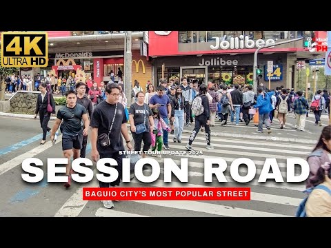 [4K] AMAZING SESSION ROAD Walk Tour | HEART of Baguio City 2025