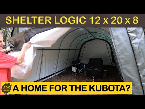SHELTER LOGIC 12 x 20 x 8 Round Top GARAGE in a BOX by Tractor Supply