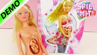 Schwangere Puppe - Steffi Love mit Baby im Bauch | Barbie Puppen Deutsch Demo