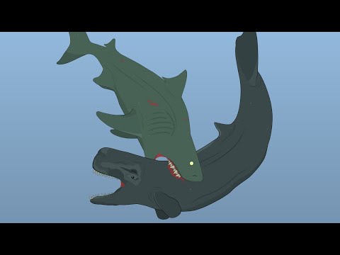 Battle of Megalodon against Leviathan | Animation