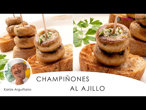CHAMPIÑONES al AJILLO de Karlos Arguiñano 🍄👨🏻🍳 Sencillo y delicioso 🍽️ Cocina Abierta
