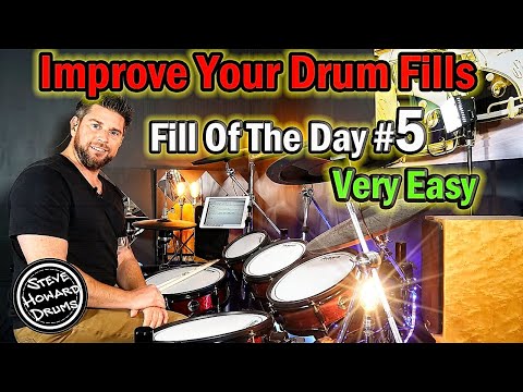 Improve Your Drum Fills - Drum Fill Of The Day - Very Easy Drum Tutorial #7