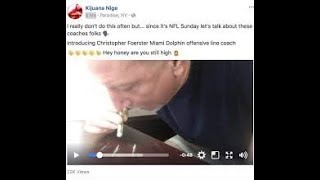 SHOCKING VIDEO  SHOWS MIAMI DOLPHINS COACH  SNORTING.....