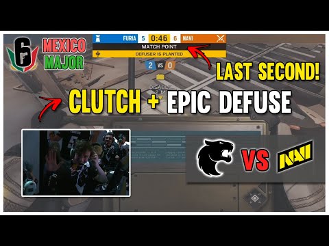 LAST SECOND CLUTCH FROM LENDA AT MATCH POINT - FURIA x NAVI | R6 MAJOR HIGHLIGHTS | BEST OF SIEGE