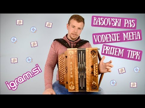 Basovski pas, vodenje meha, prijem tipk