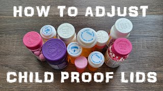 How To Make Child Safety Caps Easy to Open | Child Proof Lid Hack