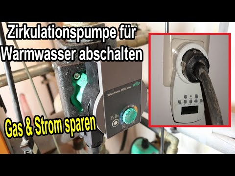 Zirkulationspumpe für Warmwasser abschalten - Gas & Strom sparen - Energiespartipp