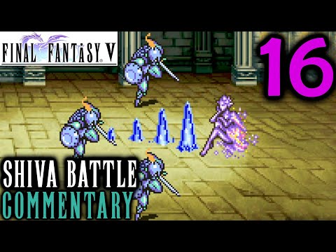 Final Fantasy V Walkthrough Part 16 - Shiva Boss Battle & Obtaining Chocobo, Sylph & Remora