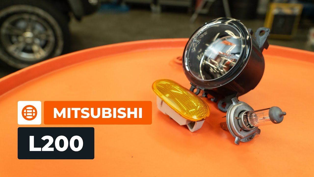 Ködlámpa-csere Mitsubishi L200 KA gépkocsin – Útmutató