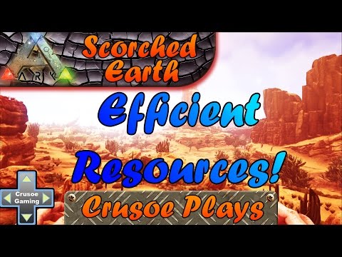 Ark: Scorched Earth - Efficient Resource Gathering (Ark: Survival Evolved PC Gameplay) EP2