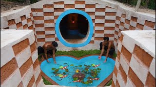 How To Build Underground Loving Fish Pond Design The Front Underground Swimming Pool Bamboo House