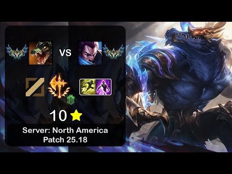 Renekton Mid vs Yasuo - NA Challenger - Patch 25.18