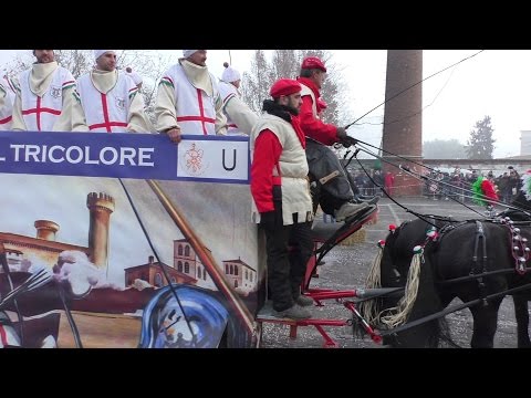 L´Armata del Tricolore carro da getto - Carnevale Ivrea 2016