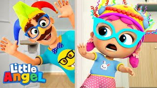 April Fools Song! | Little Angel Kids Songs &amp; Nursery Rhymes