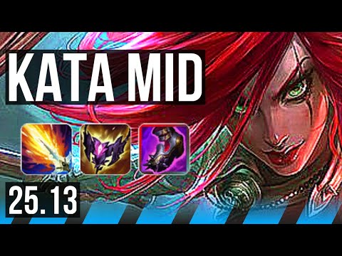 KATARINA vs SYNDRA (MID) | 7 solo kills, 49k DMG, 900+ games, Dominating | KR Master | 25.13