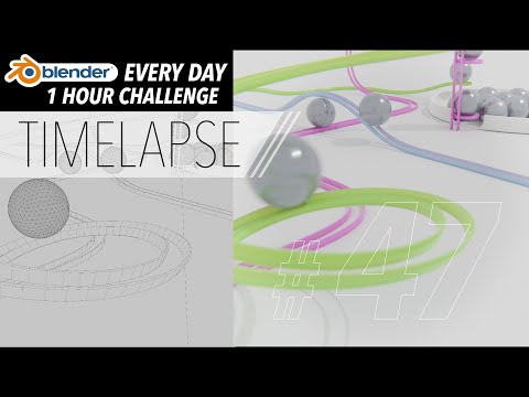 Working with curves in Geometry Nodes - Blender Every Day #47