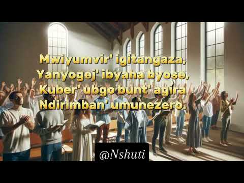 Urukundo rw'Umukiza ni nk'amazi menshi 85 Agakiza Lyrics video (Papi & Dorcas)