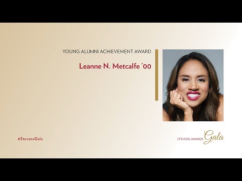 2019 Stevens Awards Gala - Young Alumni Achievement Award - Leanne N. Metcalfe
