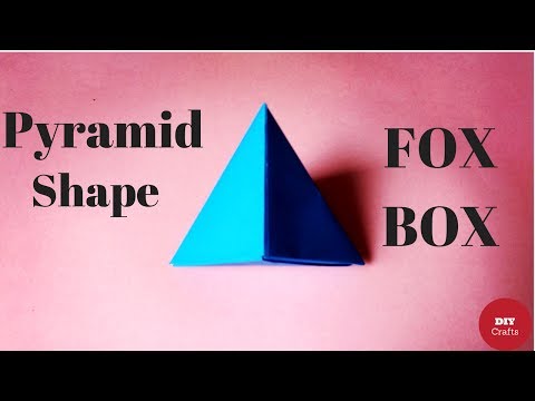 Origami: Fox Box - Modular Origami 'Fox Box' Tutorial - Pyramid Shape Origami Paper Gift Box Making
