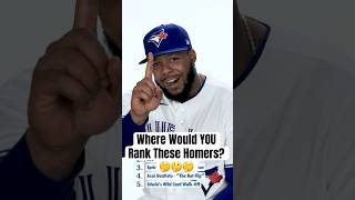 Vladimir Guerrero Jr. blind ranks legendary Blue Jays home runs ???? #MLB #BlueJays