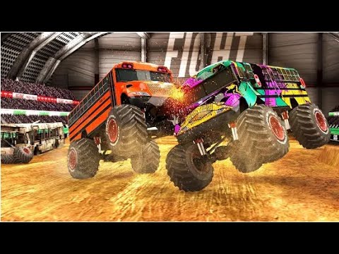 Monster Bus Derby Destruction Part-1 | New Crash Stunts Android GamePlay | By Game Crazy