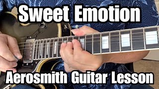 SWEET EMOTION Guitar Lesson AEROSMITH w/ Tabs