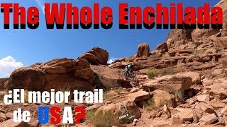 Two Spaniards eating the Whole Enchilada. Amazing. One of the best trails we've ever done!