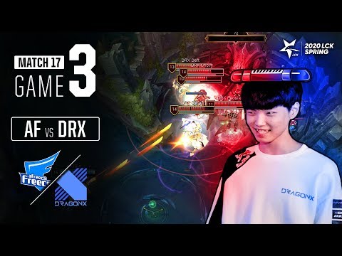 AF vs DRX | Match17 Game3 H/L | 2020 LCK Spring