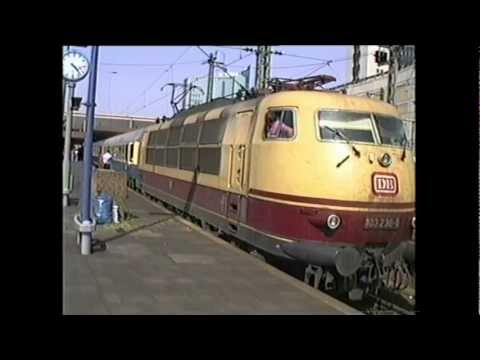 trein en tram in Krefeld en Düsseldorf, mei 1992