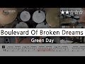 Lv 04 Boulevard Of Broken Dreams Green Day   Drum Cover Score Sheet Lessons Tutorial