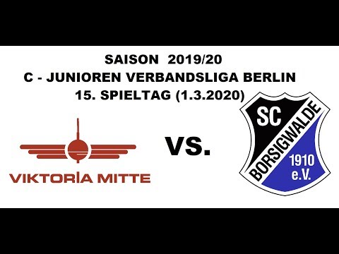 Saison 2019/20 C-Junioren Verbandsliga Berlin SV R-W Viktoria Mitte vs. SC Borsigwalde (1.3.2020)
