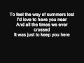 Hurt - Summers Lost Lyrics