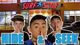 HIDE AND SEEK IN SURF SHOP!!