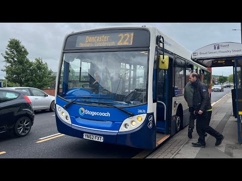 221 Stagecoach Bus - Rotherham to Doncaster Frenchgate (Full Route)