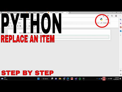 ✅ How To Replace An Item In A List In Python 🔴