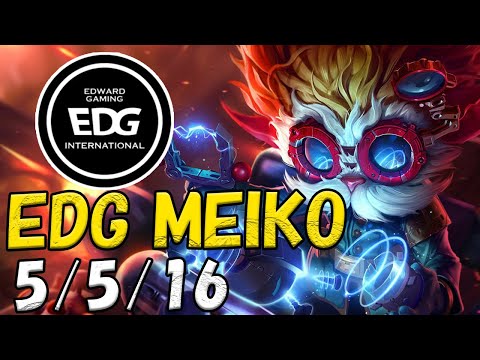 EDG Meiko ハイマーディンガー(Heimerdinger) VS マオカイ(Maokai) SUPPORT patch 12.19 NA RANK