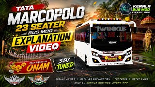 TATA Marcopolo 23 Seater Bus Mod 🔥 | BUSSID & BUSSIN | New Kerala Bus Mod | Release August 26, 2026