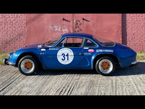 1969 Renault Alpine A110 1600S Walk Around Idle Tour French Rally Car Iconic Alpine Blue
